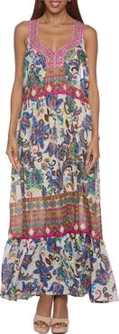 RANEES Tiered Maxi Halter Dress