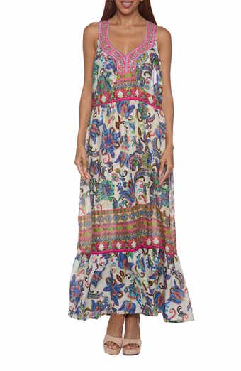 RANEES Tiered Maxi Halter Dress