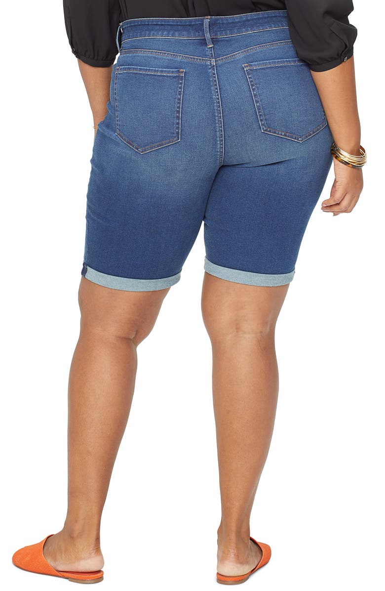 NYDJ Briella High Waist Denim Bermuda Shorts, Alternate, color, Cooper