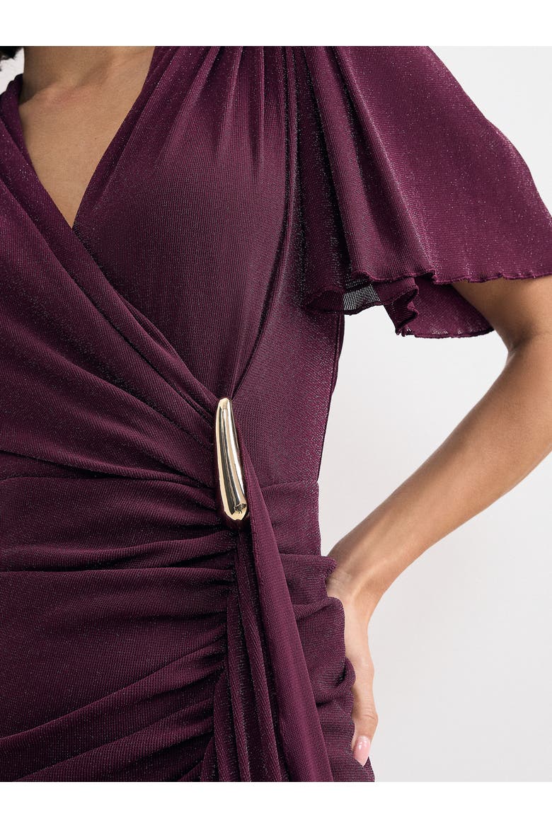 Alexis Maxi Dress, Alternate, color, Burgundy