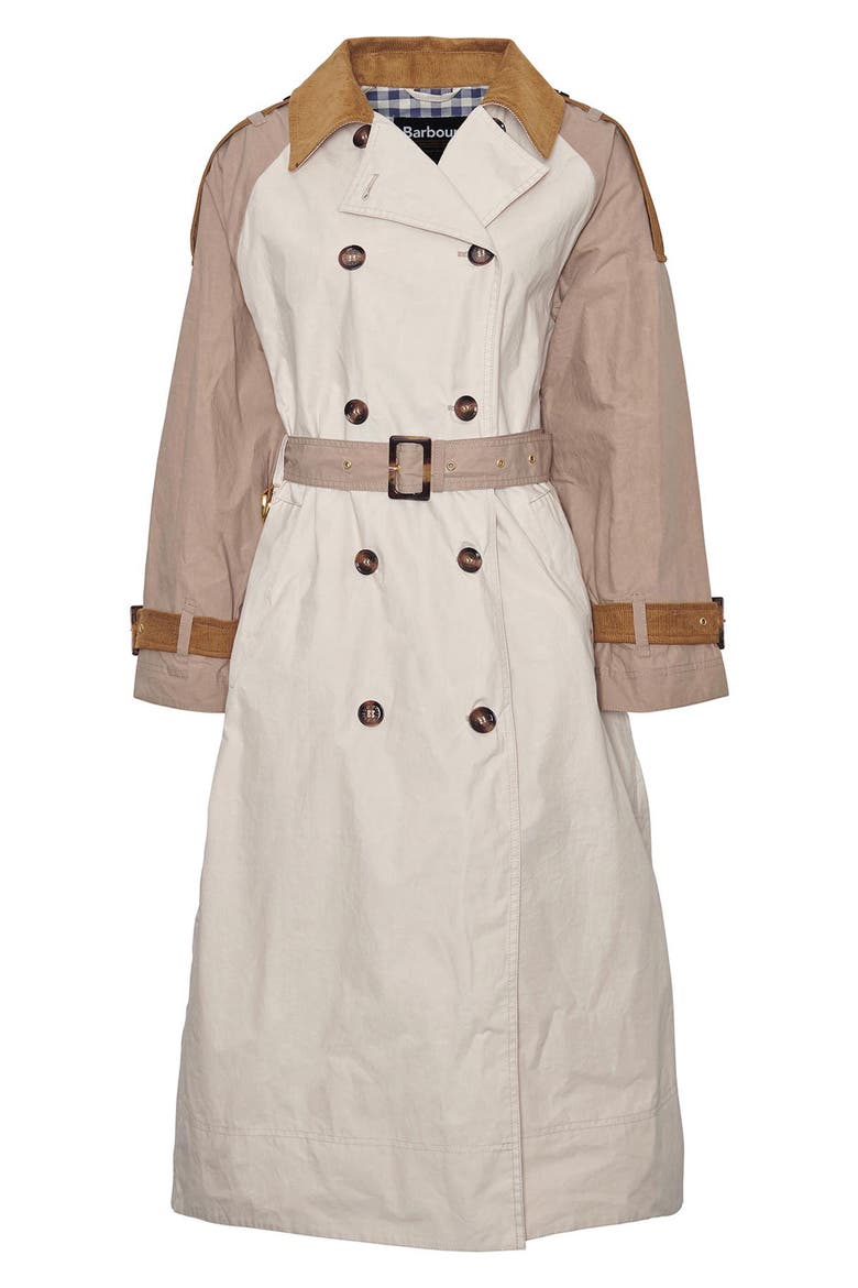 Ingleby Showerproof Water Resistant Cotton Trench Coat, Alternate, color, OATMEAL SUMMER NAVY