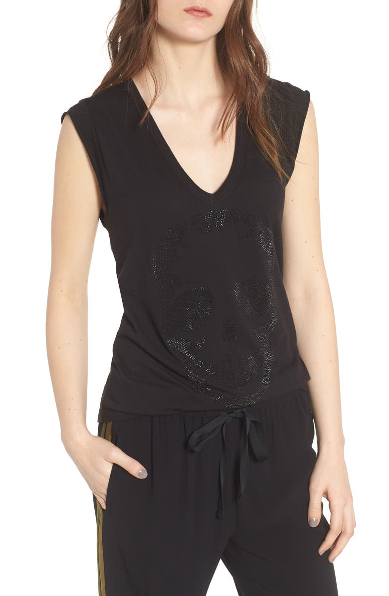 Zadig & Voltaire Skull Tee, Main, color, 