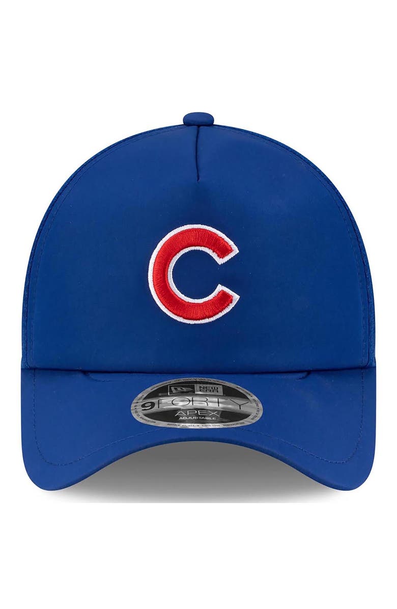 New Era Men's New Era Royal Chicago Cubs 2026 Batting Practice Apex 9FORTY Adjustable Trucker Hat, Alternate, color, Royal