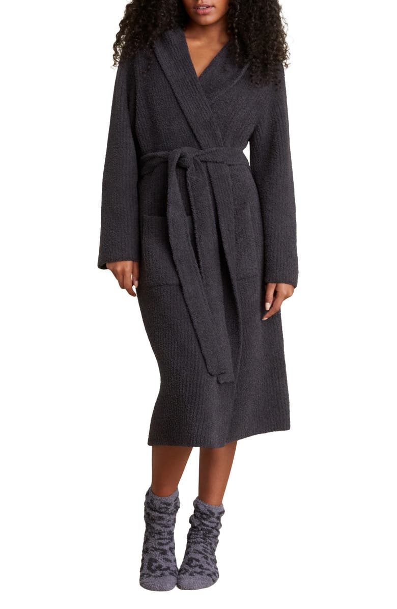 Barefoot Dreams<sup>®</sup> CozyChic<sup>™</sup> Rib Hooded Robe, Main, color, 