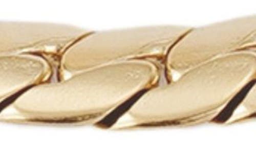 Adornia 18k Gold Plated Stainless Steel Curb Chain Bracelet In Gold