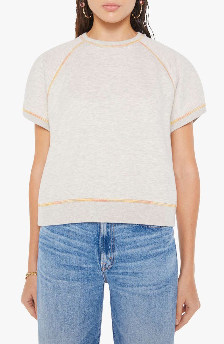 MOTHER The Tucked Away Contrast Stitch T-Shirt, Main, color, 