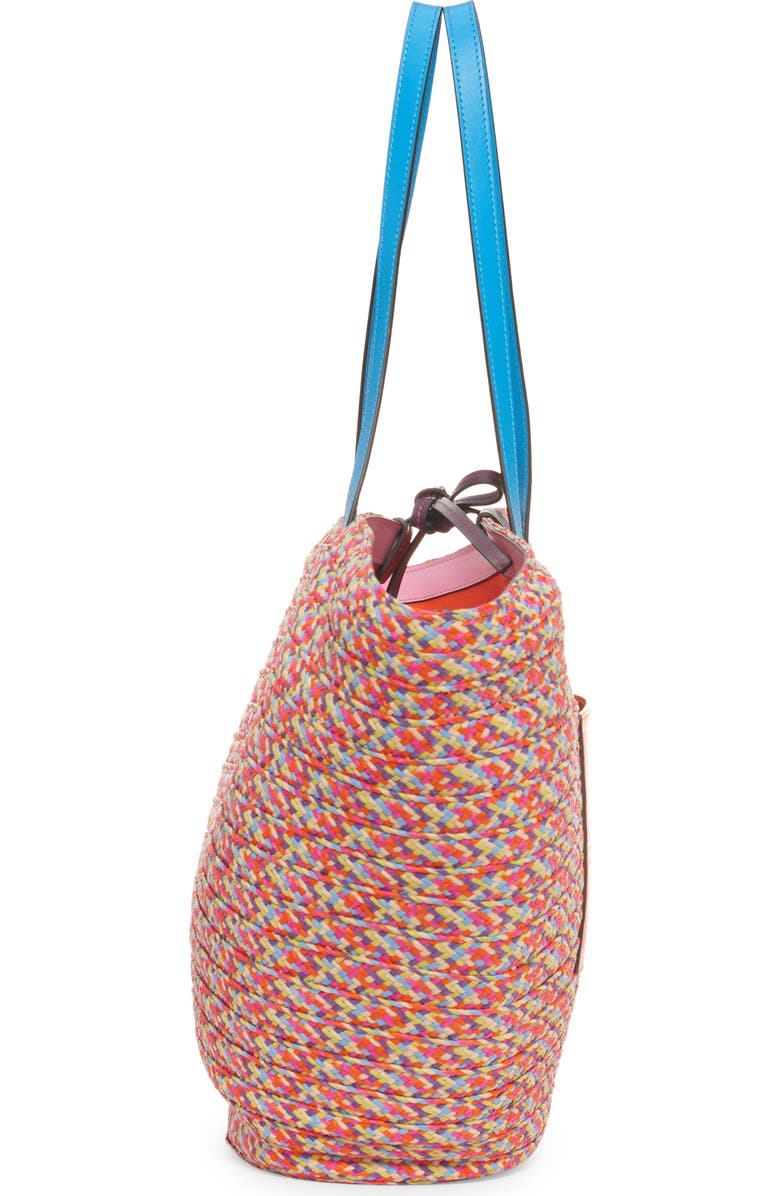 Etro Multicolor Woven Beach Tote, Alternate, color,