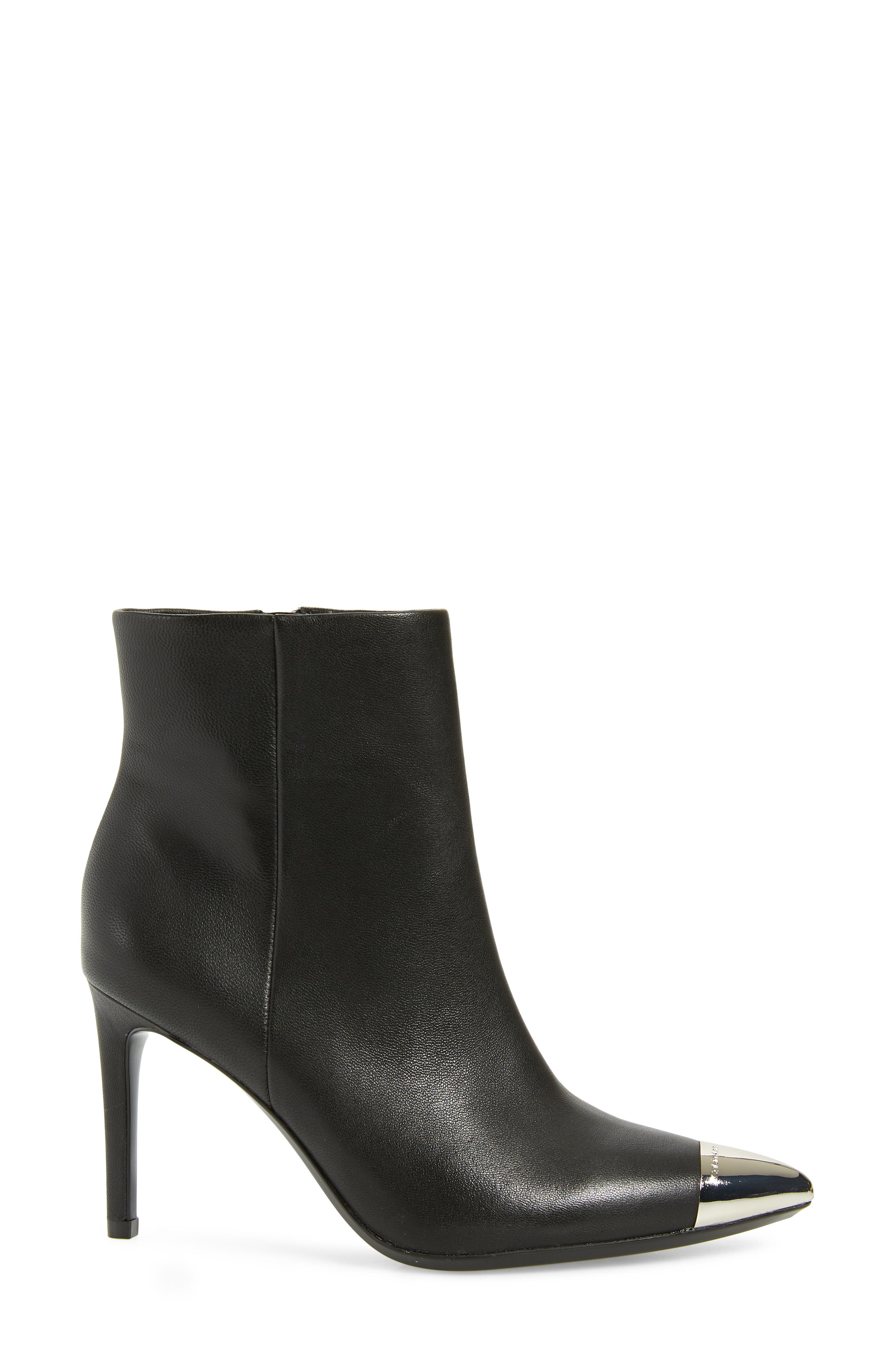 Calvin Klein Ravie Pointy Cap Toe Bootie, Alternate, color, 