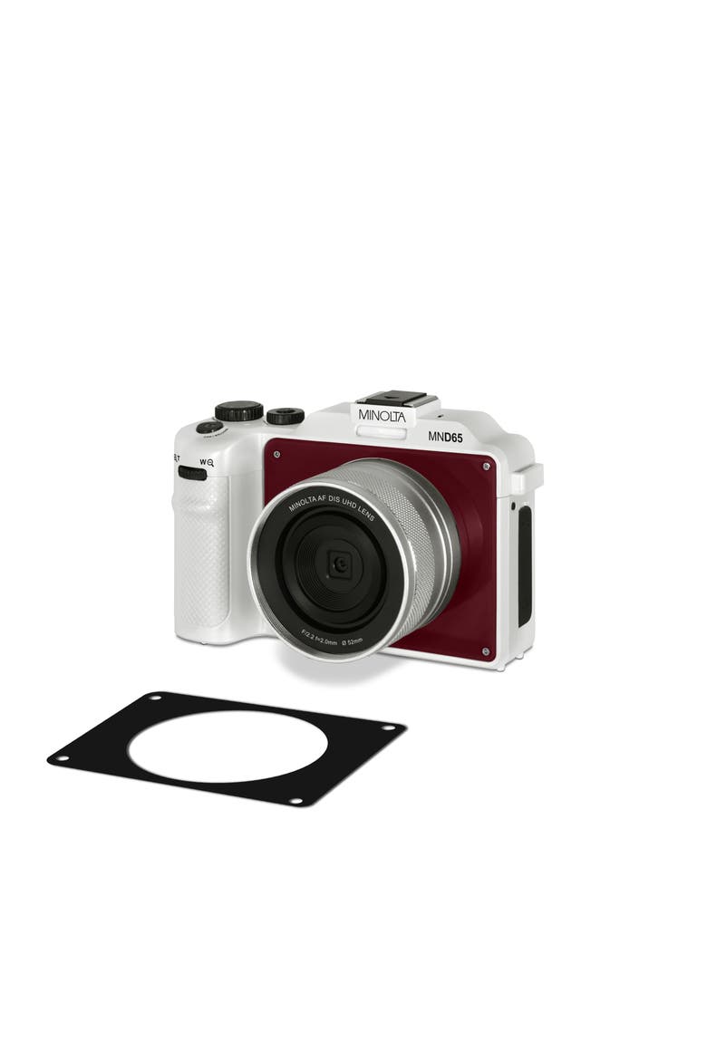 MND65 56 MP Autofocus / 4K60FPS Ultra HD Camera w/WiFi and Selfie Lens, Alternate, color, WHITE