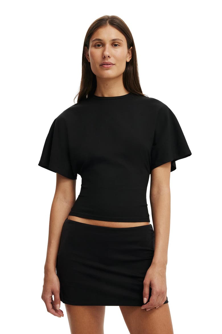 Women's Blair Batwing Short Sleeve Tee, Main, color, Black