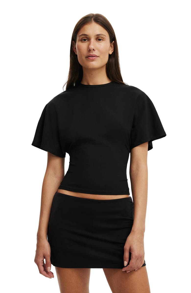 Cotton On Women's Blair Batwing Short Sleeve Tee, Main, color, Black