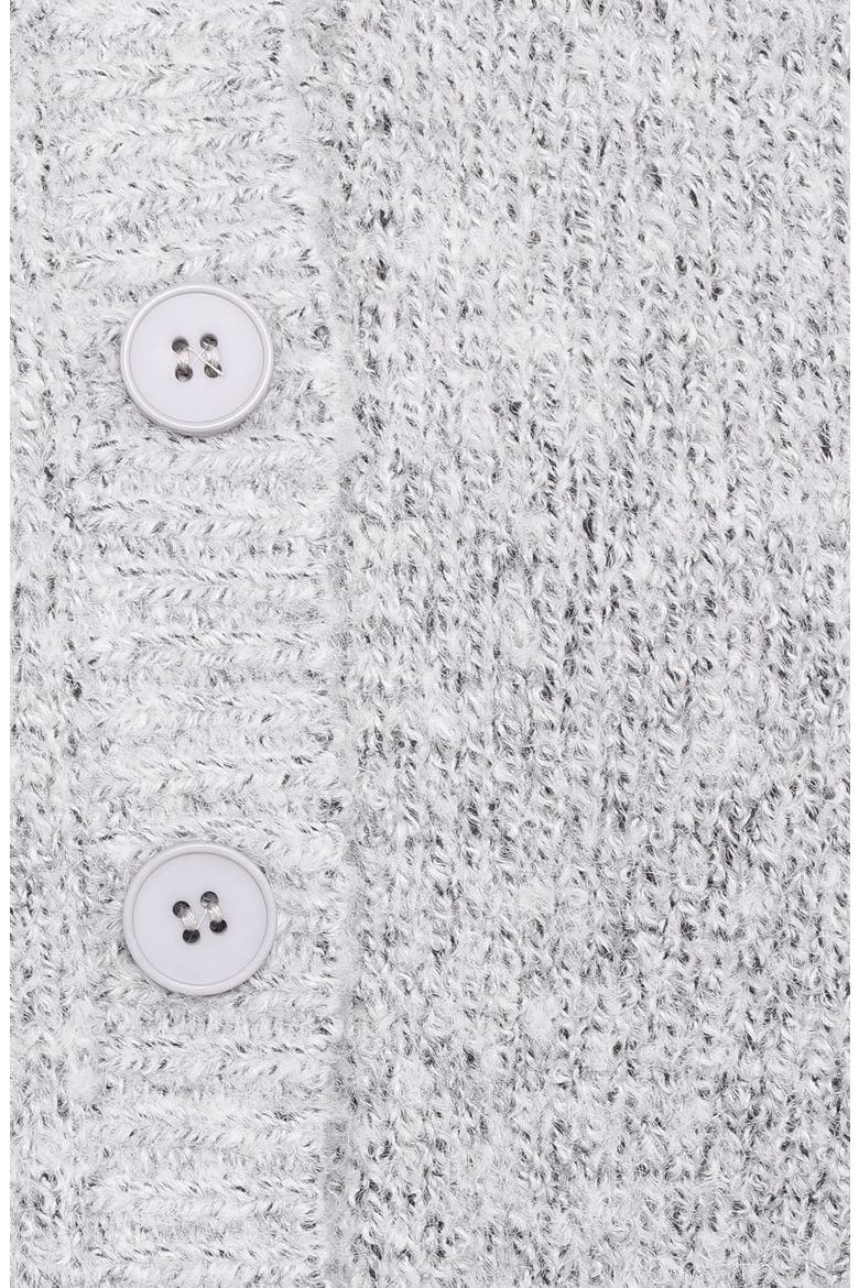 Lucah Fuzzy Cardigan, Alternate, color, GREY