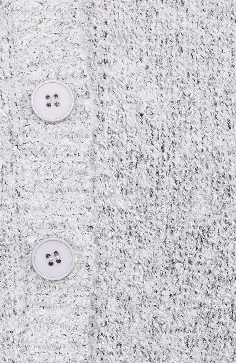 Petal & Pup Lucah Fuzzy Cardigan, Alternate, color, Grey