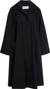 NOUR HAMMOUR Jane Graceful Stretch Cotton & Nylon Coat