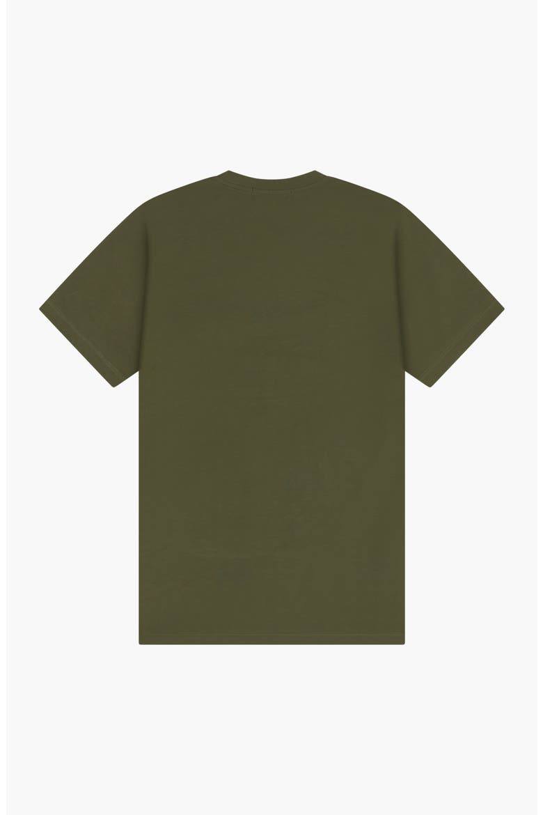 RV Monogram Tonal Print Tee & Shorts Set, Alternate, color, Olive Green