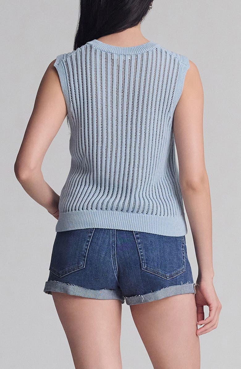 Mavi Jeans Niagara Rib Sleeveless Sweater, Alternate, color, Niagara Mist