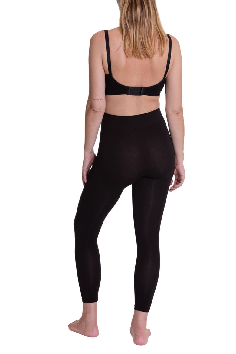Essentiel Seamless Maternity Leggings, Alternate, color, Black