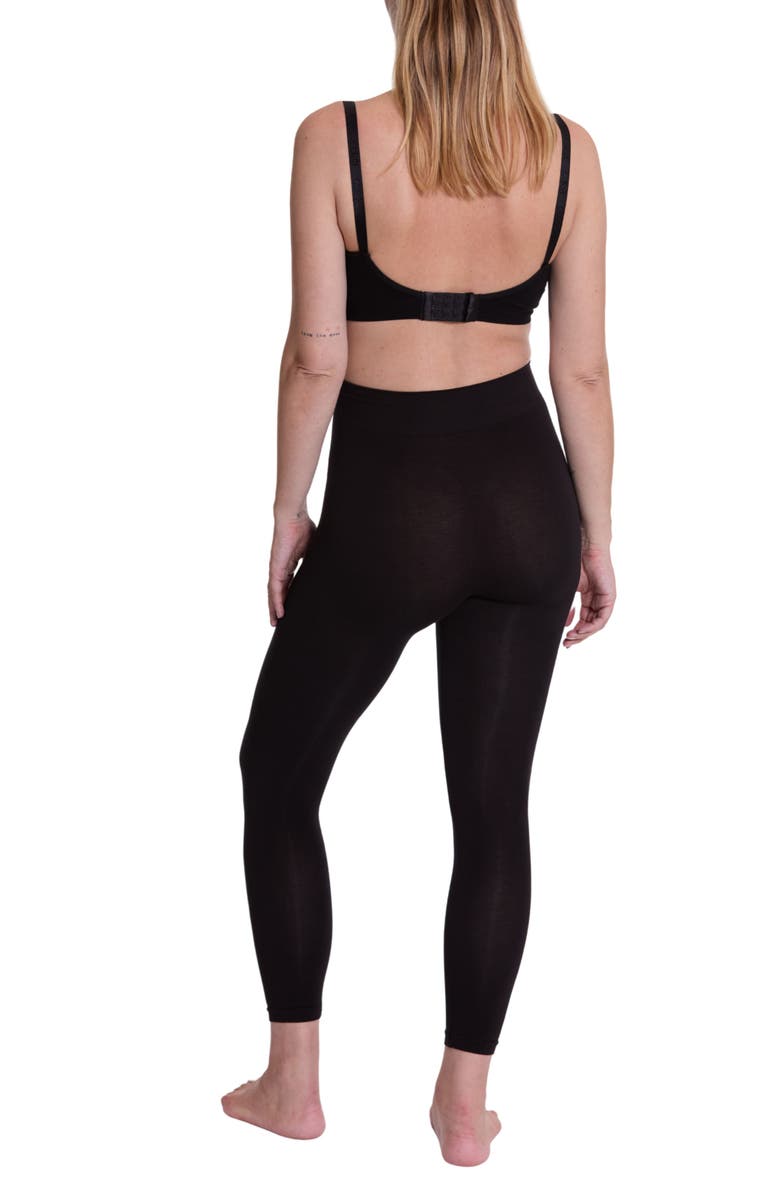 Cache Coeur Essentiel Seamless Maternity Leggings, Alternate, color, Black