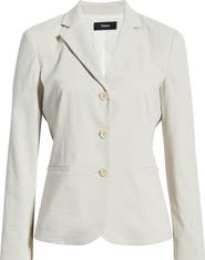 Theory Shrunken Linen Blend Jacket