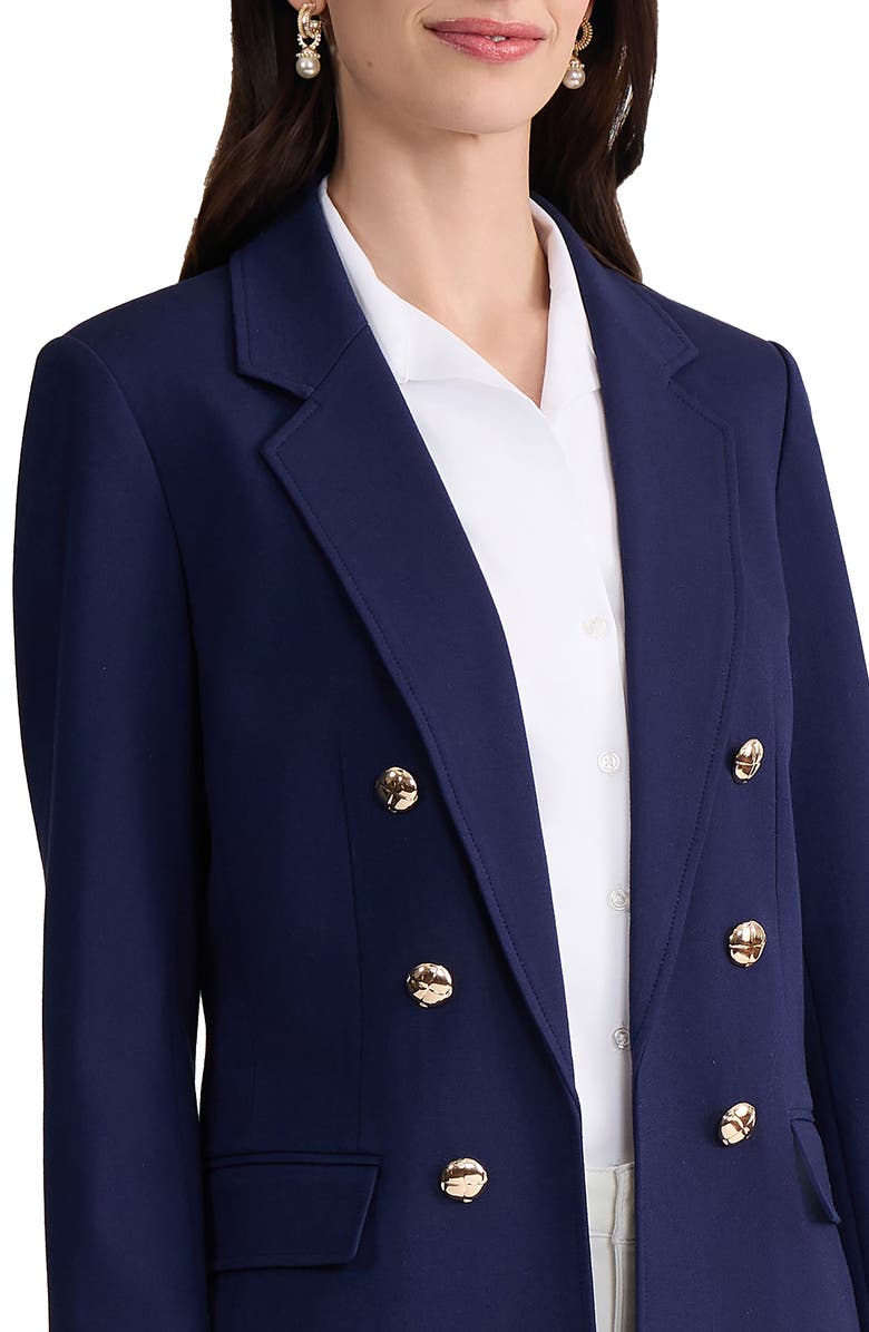 Jones New York Faux Double Breasted Blazer, Alternate, color, Pacific Navy