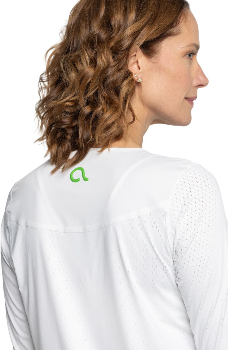 AVI Rally Pickleball Long Sleeve, Alternate, color, White Lotus