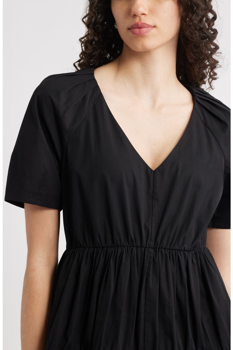Tiered Minidress, Alternate, color, BLACK
