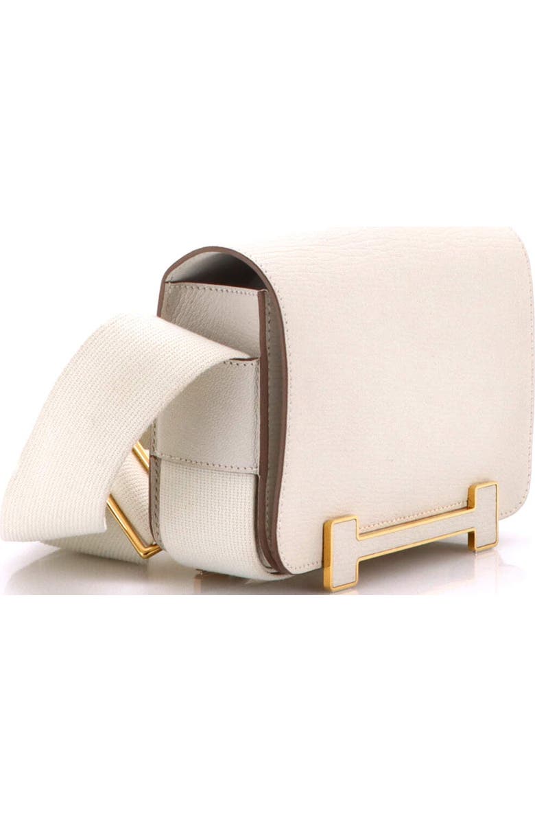 Pre-Owned Hermes Geta Bag Chevre Mysore, Alternate, color, Gris Pale