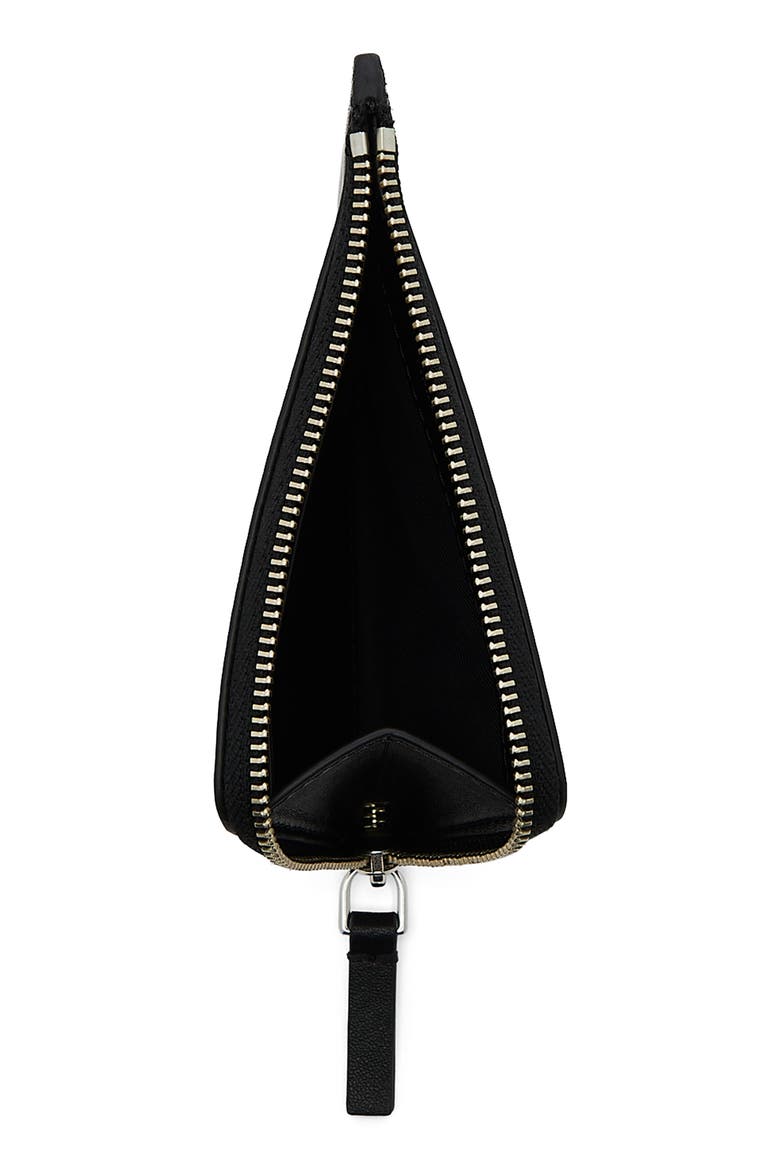 The Charm Top Zip Wallet, Alternate, color, BLACK