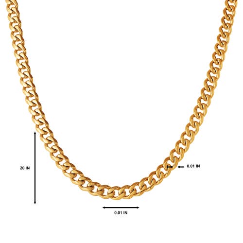 Lucky Brand Gold-tone Curb Chain Necklace In Gold