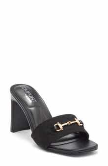 WILD DIVA LOUNGE Viera Block Heel Bit Sandal