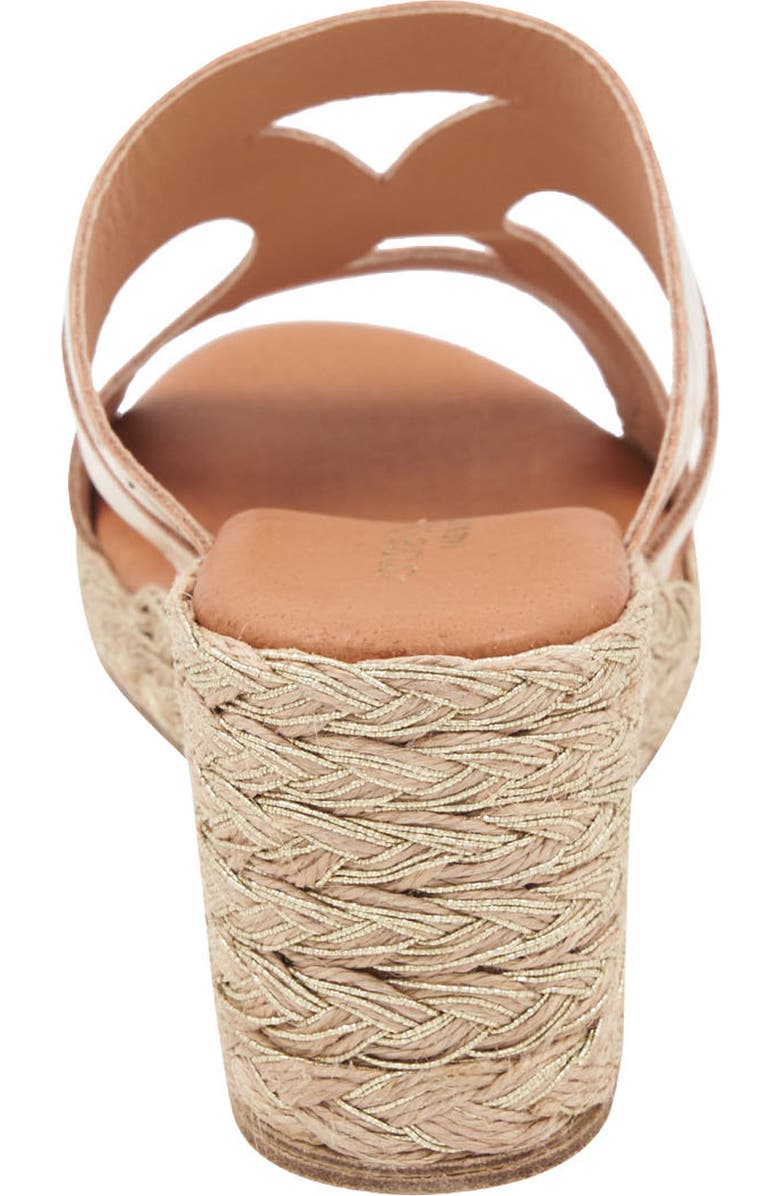 André Assous Addison Espadrille Wedge Sandal, Alternate, color, Platino