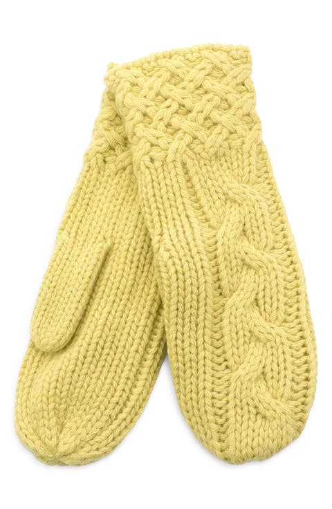 Chunky Cable Knit Mittens