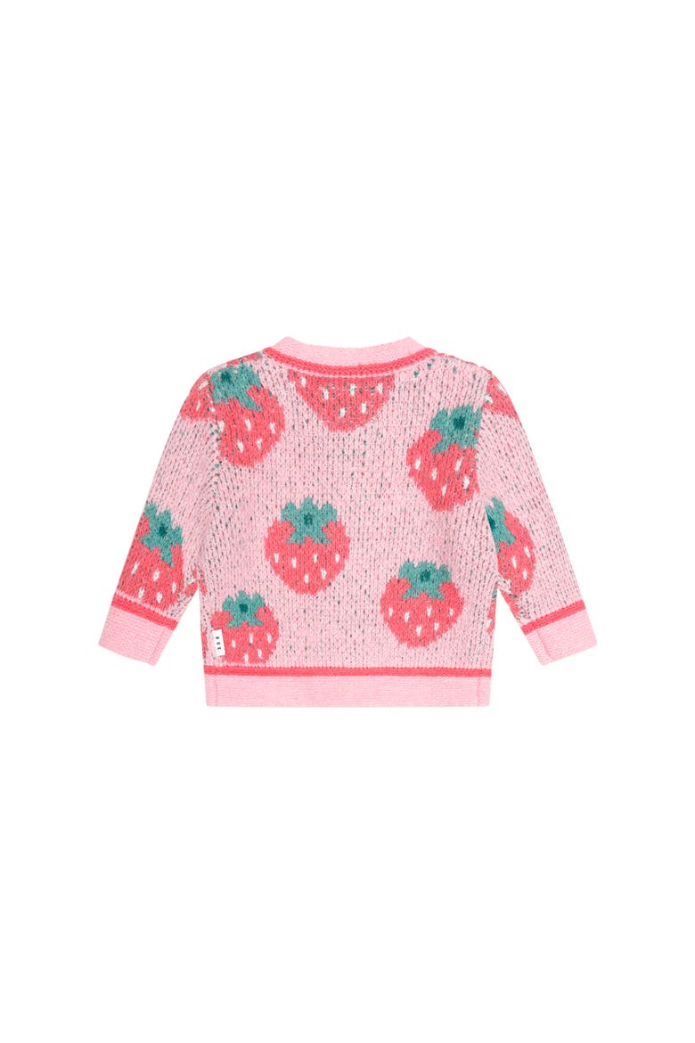 Strawberry Fields Sponge Cardi, Alternate, color, Strawberry