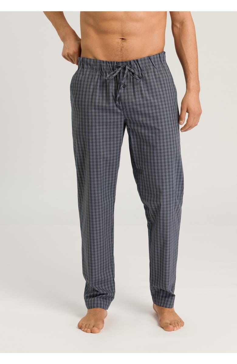Hanro Night And Day 100% Woven Cotton Pants, Alternate, color, Casual Check