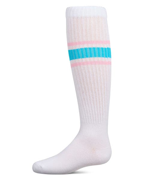 Ribbed Summer Bold Stripe Knee Sock (Little Kid)