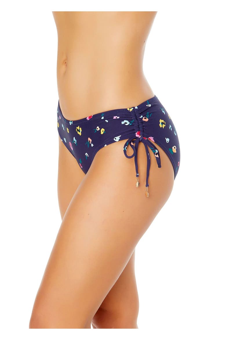 Women's Gradient Floral Side Tie Bikini Swim Bottom, Alternate, color, Multicolored