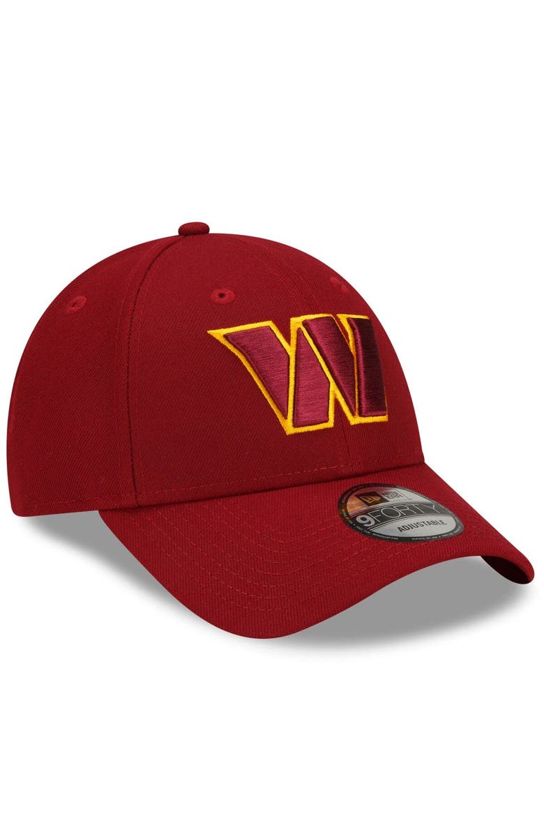 New Era Men's New Era Burgundy Washington Commanders The League 9FORTY Adjustable Hat, Alternate, color, 