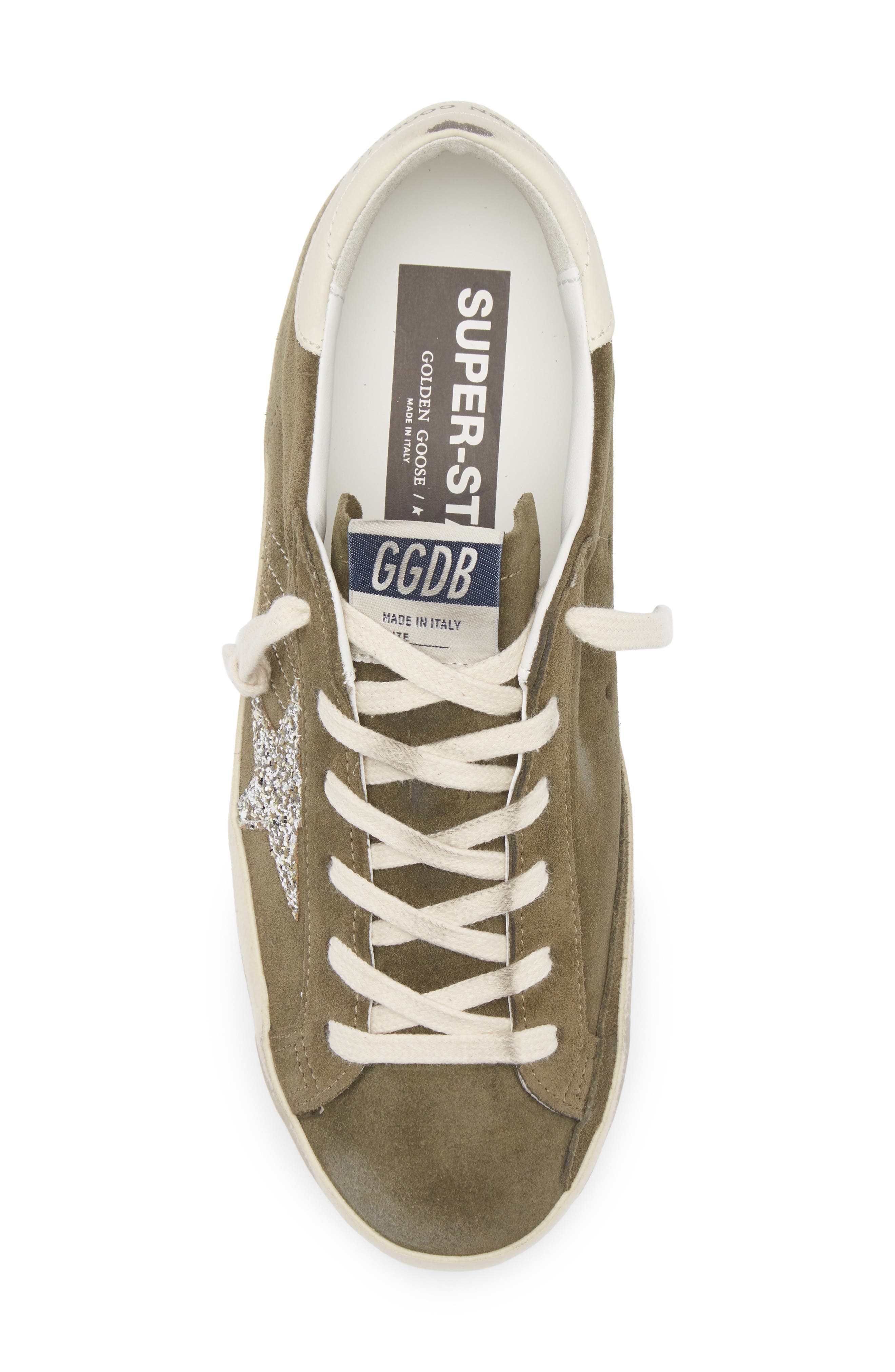 Golden Goose Super-Star Low Top Sneaker, Alternate, color, Olive Night/ Cream