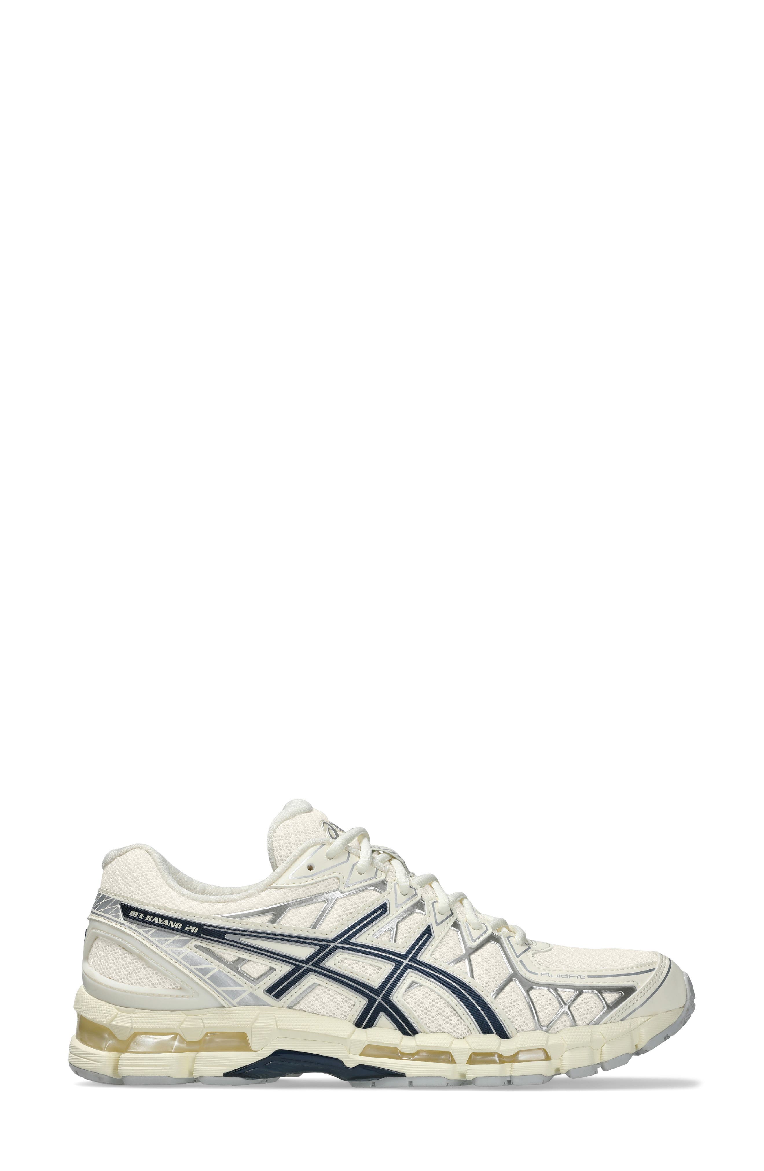 ASICS<sup>®</sup> Gender Inclusive GEL-KAYANO<sup>®</sup> 20 Sneaker, Alternate, color, Cream/ Independence Blue
