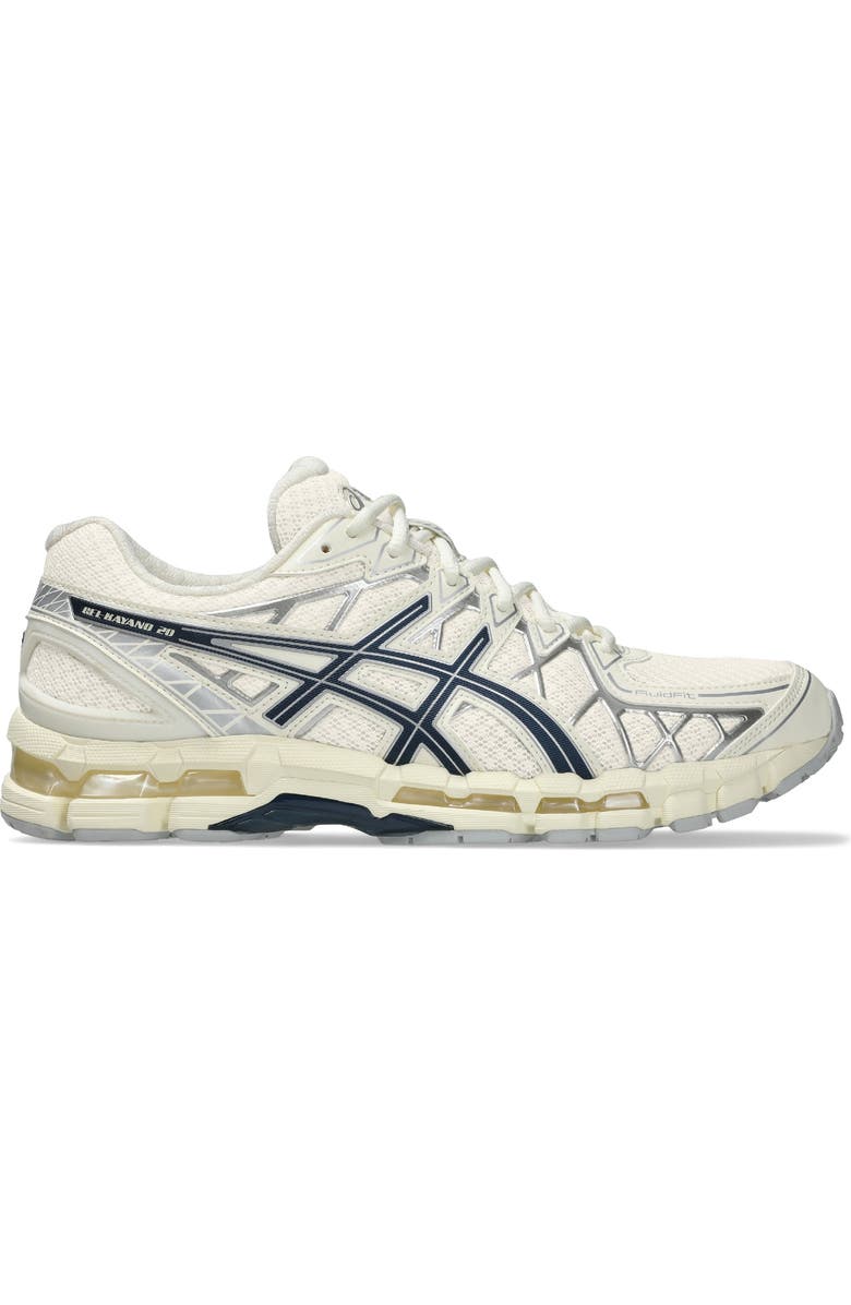 ASICS<sup>®</sup> Gender Inclusive GEL-KAYANO<sup>®</sup> 20 Sneaker, Alternate, color, Cream/ Independence Blue