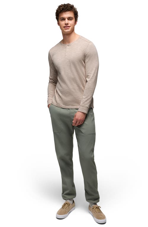 Prana Ronnie Ii Henley T-shirt In Brown