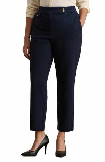 Ponte Ankle Slim Straight Leg Pants