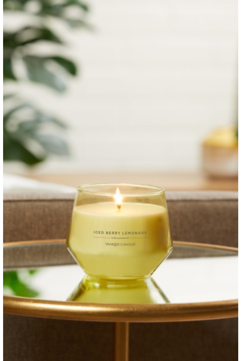 Iced Berry Lemonade Studio Candle with Essential Oils, Set of 2, Alternate, color, Yellow