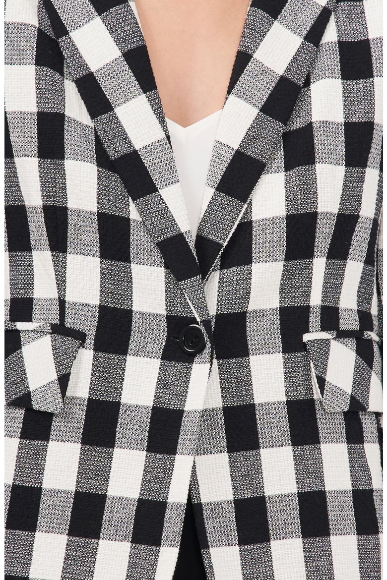 Milano Estate Blazer, Alternate, color, BLACK/ WHITE