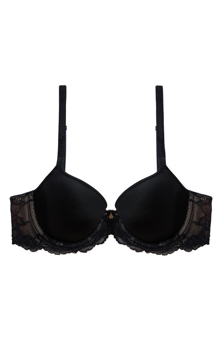 Wacoal Vivid Attraction Underwire T-Shirt Bra, Alternate, color, Black
