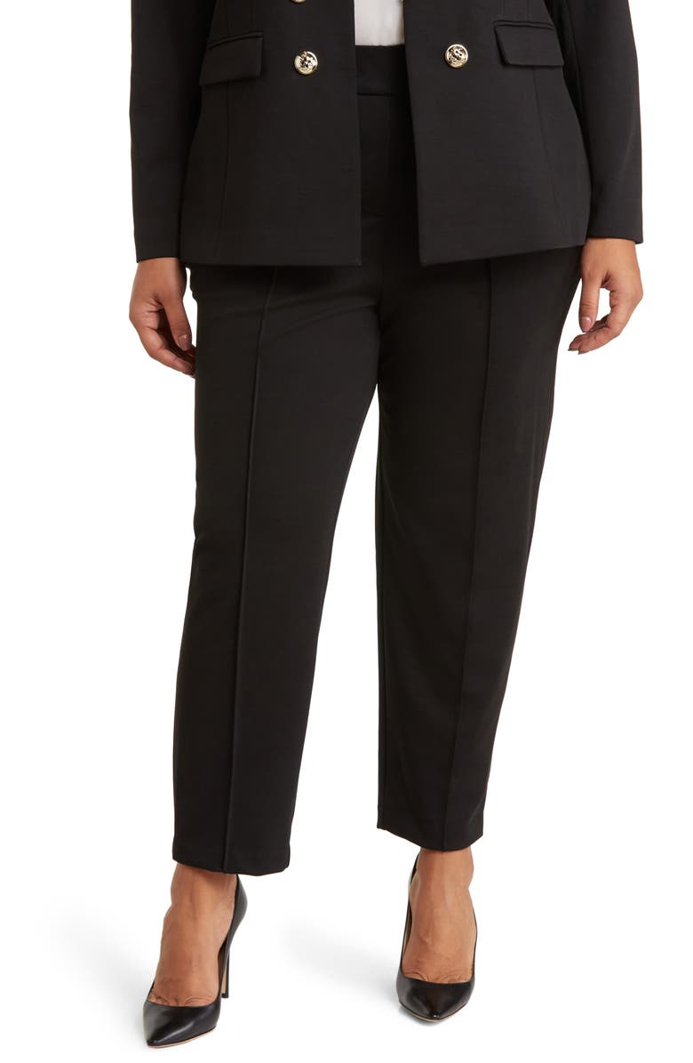 Tahari ASL Pintuck Pants, Main, color, Black