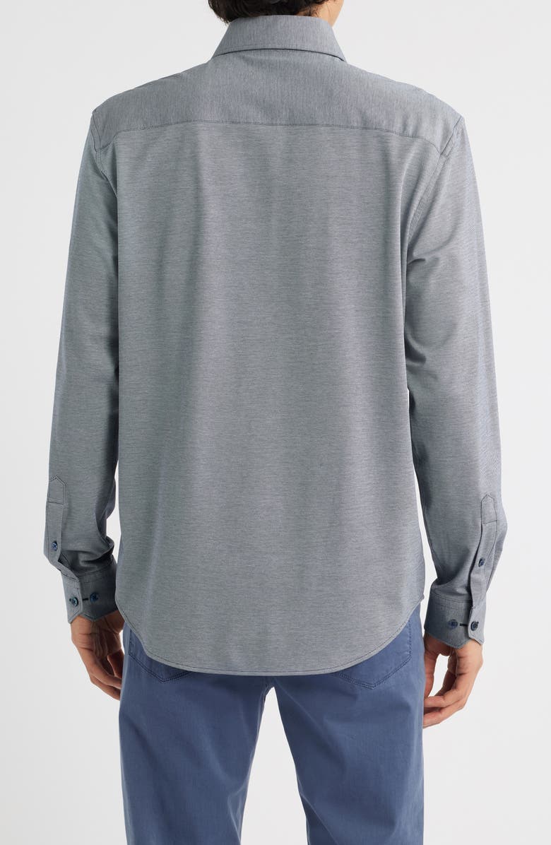 Bugatchi Devon OoohCotton<sup
®</sup
 Button-Up Shirt, Alternate, color, Navy