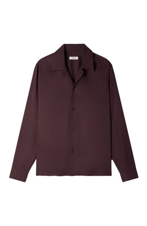 Sandro Floaty Shirt In Brown