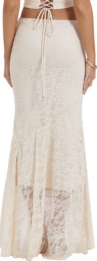 Therese Floral Lace Maxi Skirt