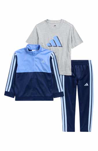 adidas Kids' T-Shirt, Colorblock Tricot Jacket & Pants Set